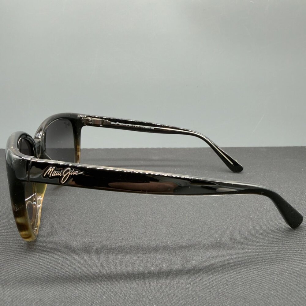 Maui Jim Starfish MJ 744-02T Sunglasses Black Tortoise Grey Lens 56-16-140 - Picture 3 of 10